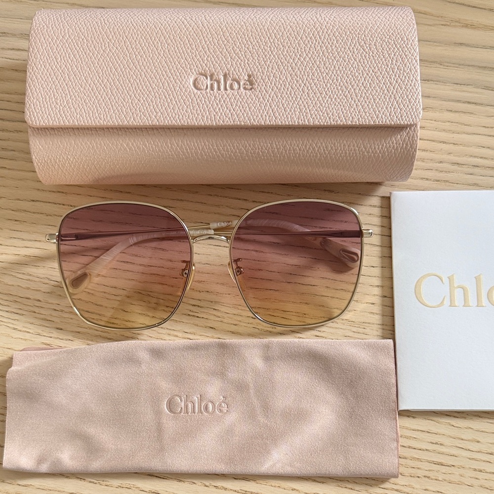 Chloe Rose Gold Sunglasses